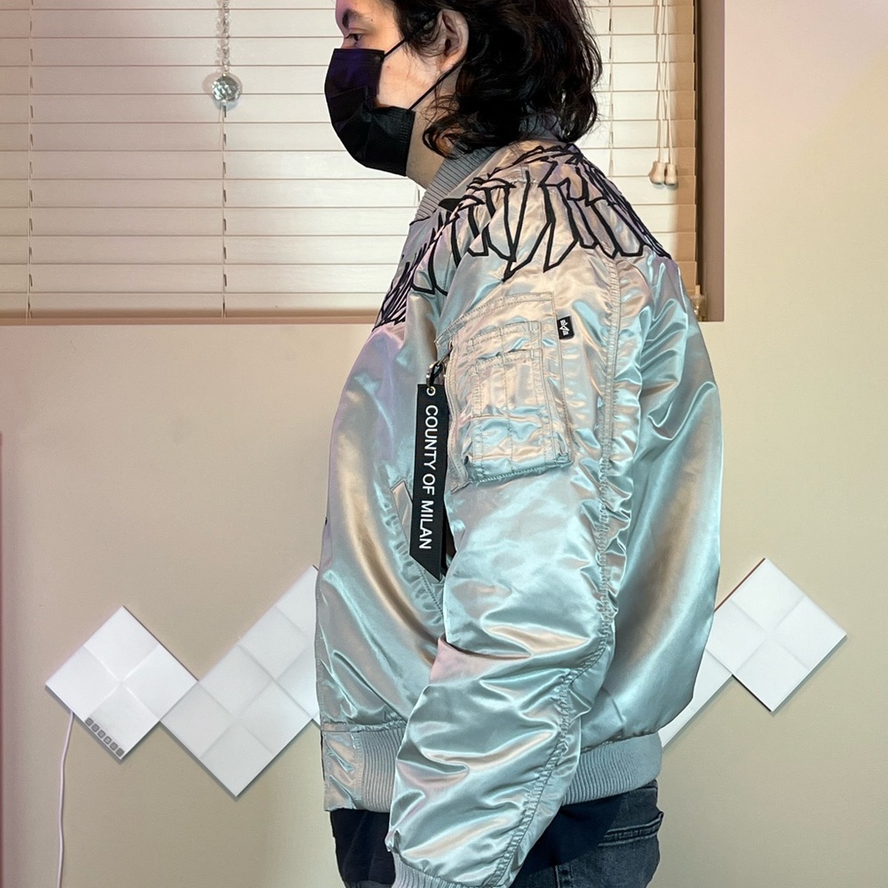 Alpha Industries X Marcelo Burlon Bomber Jacket. Like New!
